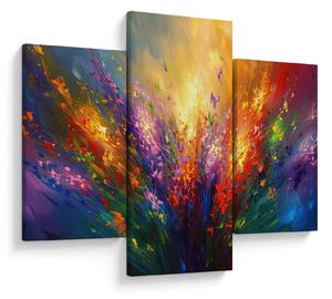 Tablou - Abstracție de flori (90x60 cm)