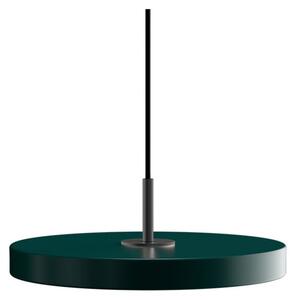 Lampa suspendată Asteria Plus, Ø 30 cm, verde/negru