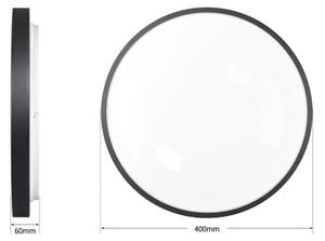Brilagi - Lampă LED reglabilă GLASS POOL DOUBLE LED/48W/230V 40 cm neagră + telecomandă
