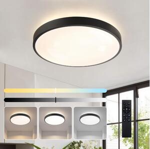Brilagi - Lampă LED reglabilă GLASS POOL DOUBLE LED/48W/230V 40 cm neagră + telecomandă