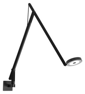 Lampă de perete Rotaliana, reglabil, Negru, Camera de zi, Aluminiu