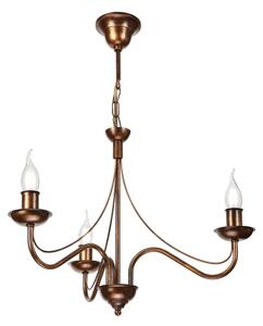 Candelabru pe lanț ANTON, 3x E14/15W/230V, finisaj bronz