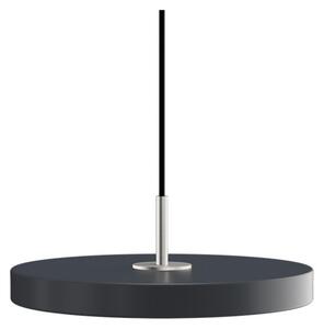 Lampa suspendată Asteria Plus, Ø 30 cm, gri/oțel - UMAGE