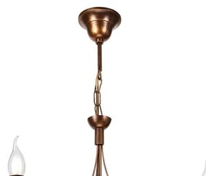 Candelabru pe lanț ANTON, 3x E14/15W/230V, finisaj bronz