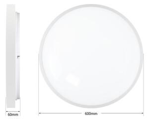 Brilagi - Corp de iluminat LED dimmabil GLASS POOL DOUBLE LED/80W/230V 60 cm alb + telecomandă
