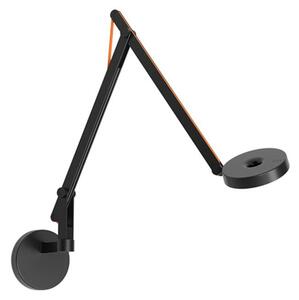 Lampă de perete Rotaliana, reglabil, Negru, Camera de zi, Aluminiu