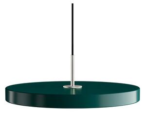 Lampa suspendată Asteria Plus, Ø 30 cm, verde/oțel