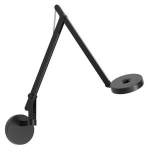Lampă de perete Rotaliana, Negru, Camera de zi, Aluminiu