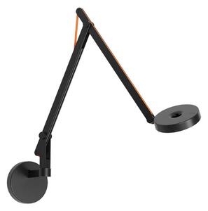 Lampă de perete Rotaliana, Negru, Camera de zi, Aluminiu