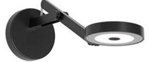 Lampă de perete Rotaliana, Negru, Camera de zi, Aluminiu