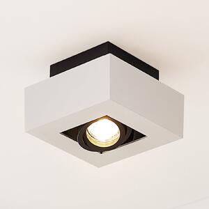 Arcchio Spot Vince, 14 x cm, alb/negru, GU10, reglabil, Alb, Hol, Aluminiu, Modern
