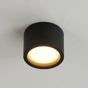 Arcchio downlight Nieva, GX53, negru, rotund, Ø 10cm, metal, reglabil, Negru, Hol, Aluminiu, Modern