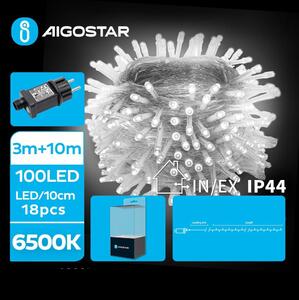 Instalație LED de Crăciun de exterior 100xLED/8 funcții 13m IP44 alb rece Aigostar