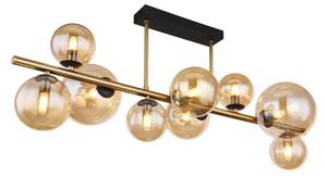 Abajur de rezervă din sticlă Globo 56135G1 RIHA mediu d. 12 cm auriu