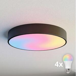 BRILAGI - Plafonieră LED RGBW dimabilă CLARE 4xE27/12W/230V neagră
