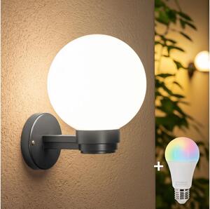Brilagi Ven HARBOR - aplică de perete LED RGBW 1xE27/12W/230V IP33 antracit/alb
