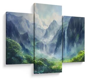 Tablou - Valea cascadelor (90x60 cm)