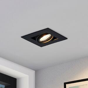 Arcchio Taneja bec încastrat, 1 bec, negru, reglabil, Negru, Camera de zi / sufragerie, Metal, Modern, Plafon încastrat
