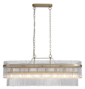 Searchlight 11400-8GO - Candelabru cu lanț LARA 8xE14/60W/230V
