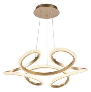 Lustră suspendată LED dimmabilă DOODLE, 40W/230V, finisaj alamă - Searchlight 66110CP