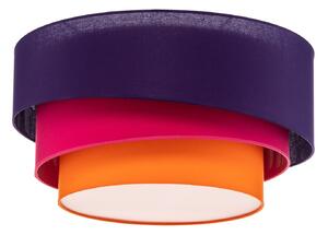 Plafoniere Euluna, Trio Max, reglabil, Violet, Camera de zi, Țesătură / Textil, Modern