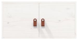 Dulap de perete, alb, 60x30x30 cm, lemn masiv de pin