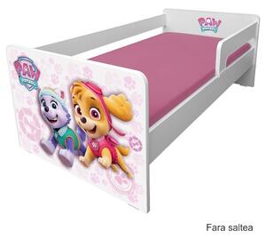 Pat copii Paw Patrol Pink P1L 2-6 ani cu paravane detasabile/interschimbabile