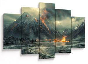 Tablou - Erupție vulcanică (150x105 cm)