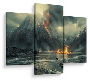Tablou - Erupție vulcanică (90x60 cm)