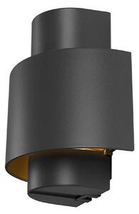 Lampă de perete SLV, Negru, Terasă, Aluminiu