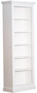 Biblioteca, alba, din lemn masiv, L78 cm, aspect vintage, Classic