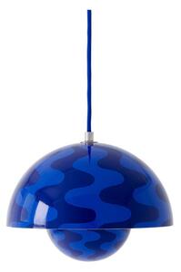 Lustră Pendul &Tradition, Flowerpot VP1, reglabil, Albastru, Camera de zi, Metal, Design