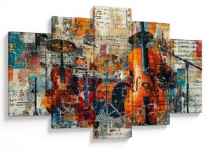 Tablou - Instrumente muzicale (150x105 cm)