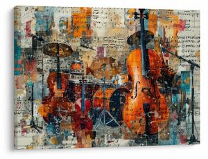 Tablou - Instrumente muzicale (70x50 cm)