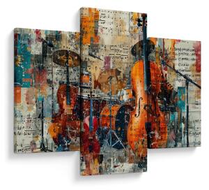 Tablou - Instrumente muzicale (90x60 cm)