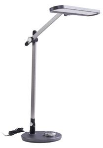 Lampă de masă Lindby, Elvir, reglabil, Gri, Sala de mese, Aluminiu, Modern