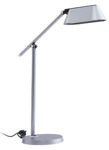 Lampă de masă Lindby, Thies, reglabil, Gri, Studiu / Birou, Plastic, Modern