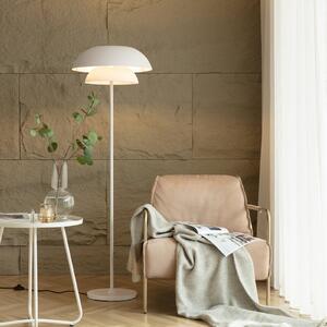 Lucande lampadar Kellina, 151 cm, alb, metal, E27, Alb, Camera de zi / sufragerie, Metal, Design