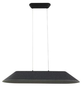 Lustră Pendul Lucande, Naelle, reglabil, Negru, Sala de mese, Țesătură / Textil, Modern