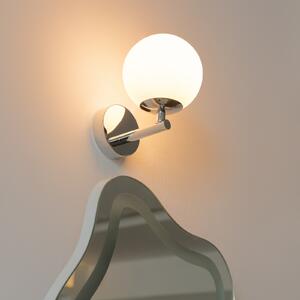 Arcchio Maviris aplică perete LED baie sferă sticl, Metalic, Baie, Metal, Modern, glob