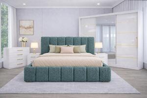 Dormitor AURORA set cu dulap din MDF LUCIOS 250 X200