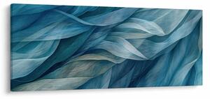Tablou - Undele albastre și albe (120x50 cm)
