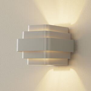 Wever & Ducré Lighting WEVER DUCRÉ J.J.W. 02 Aplică de perete 18,8 cm argintiu, reglabil, Gri, Camera de zi / sufragerie, Metal, Modern