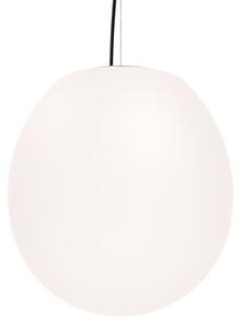 Wever & Ducré Lighting WEVER DUCRÉ Dro 3.0 Lampă suspendată 29cm negru/alb, reglabil, Alb, Camera de zi / sufragerie, Sticlă, Modern, glob