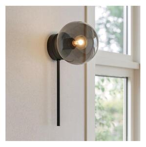 Ondaluce - Aplica de perete JEWEL, 1xE14/10W/230V, negru / fumuriu