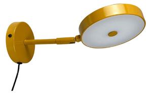 Lampă de perete Dyberg Larsen, Galben, dormitor, Metal