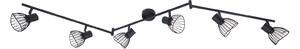 Plafoniere Lindby, Piena, reglabil, Negru, Sala de mese, Metal, Modern