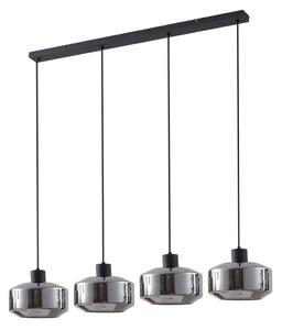 Lustră Pendul Lindby, Hildur, reglabil, Gri, Bucătărie, Sticlă