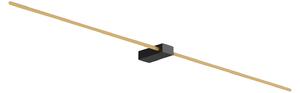 Wever & Ducré Lighting WEVER DUCRÉ Finlin 2.0 aplică negru/auriu 2.700K, reglabil, Auriu / Alamă, Camera de zi / sufragerie, Metal, Modern