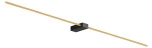 Wever & Ducré Lighting WEVER DUCRÉ Finlin 2.0 aplică negru/auriu 3.000K, reglabil, Auriu / Alamă, Camera de zi / sufragerie, Metal, Modern